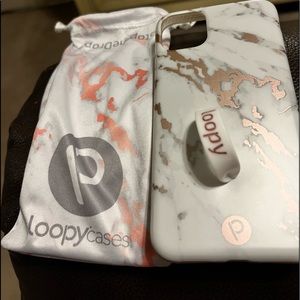 Loopy iPhone 11 Pro Max righty case Rose Marble